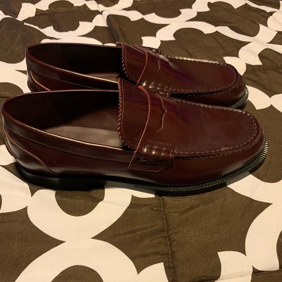 COPY - Burberry Black Bedmont Leather Penny Loafers Flats - Picture 2 of 5